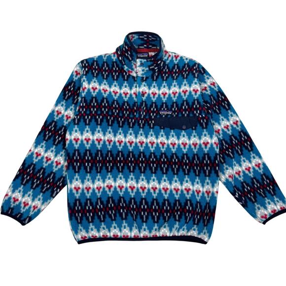 Patagonia Synchilla Aztec Fleece Snap-T Fleece Pullover Men's Medium Gorpcore - Picture 1 of 9